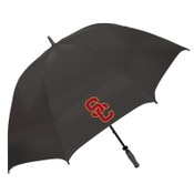 USC Trojans Black SC Interlock Vented Golf Umbrella with Rubber Handle